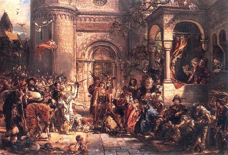 Jan Matejko Reception of the Jews A.D oil painting image